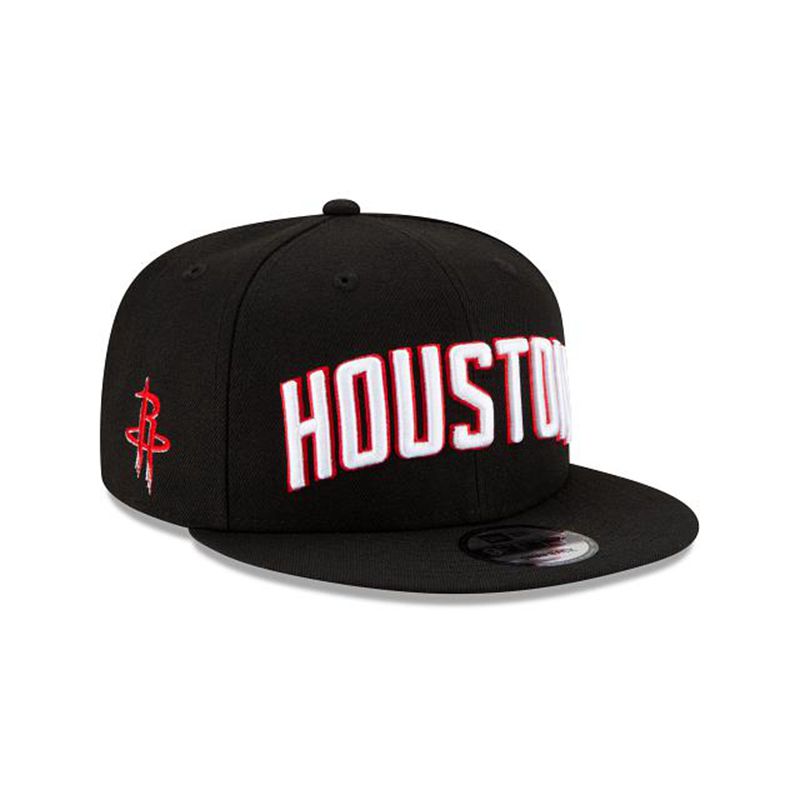 NBA Houston Rockets Statement Edition 9Fifty Snapback (USJ0085) - Black New Era Caps